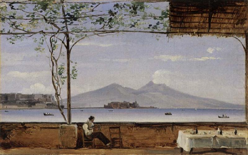 Johann Jakob Ulrich Seaside Terrace near Naples china oil painting image